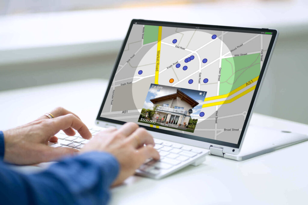 GPS Location Map Search Online On Laptop