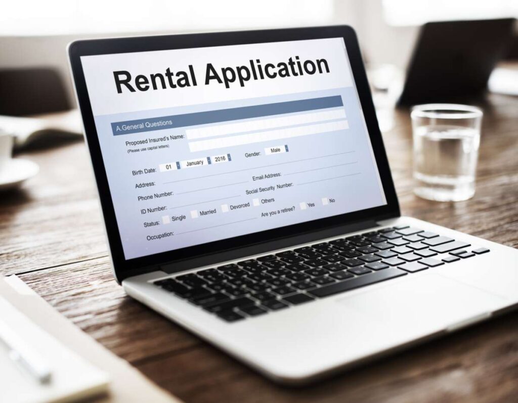 Rental Application Leasable Borrow Apply Rent Concept