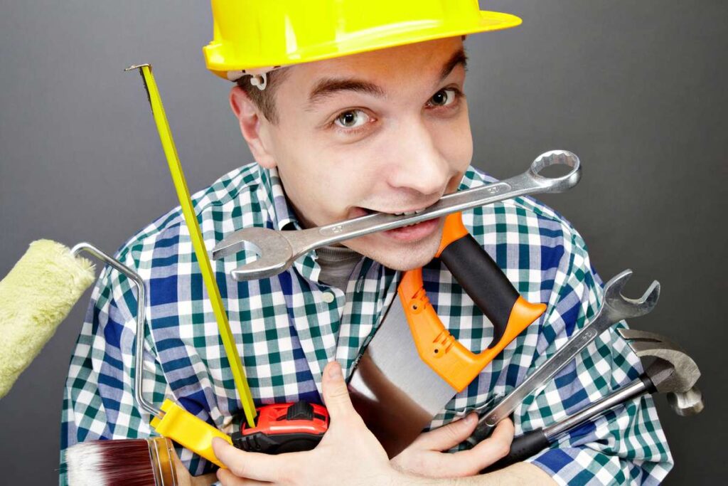 Repairman with tools (R) (S)